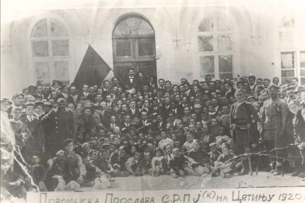 Proslava Prvog maja u Cetinju 1920., Foto: NVU Antifašisti Cetinja
