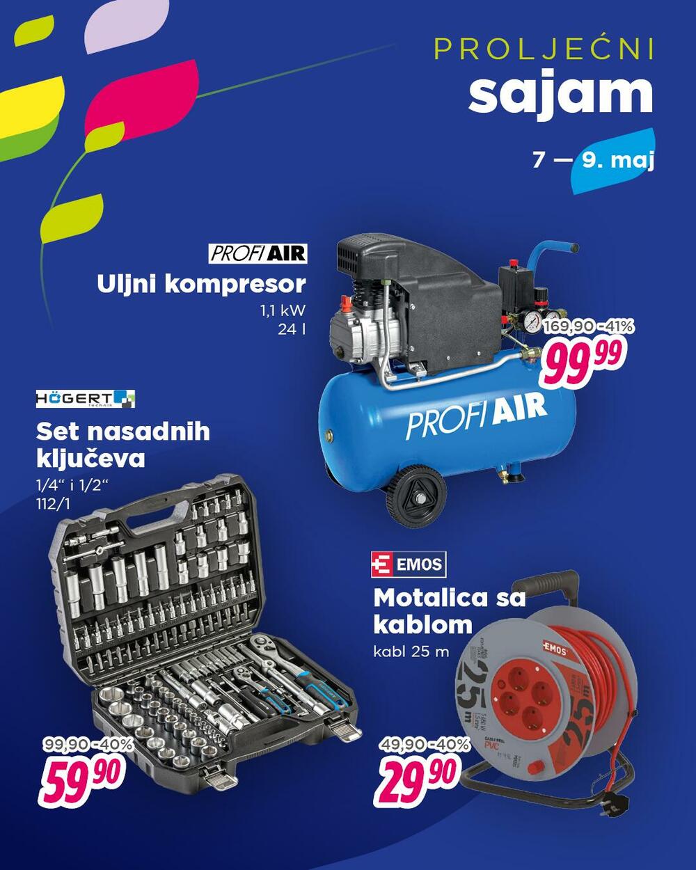 <p>Proljećni sajam traje tri dana &ndash; <strong>od četvrtka do subote, 9. maja</strong>.</p>