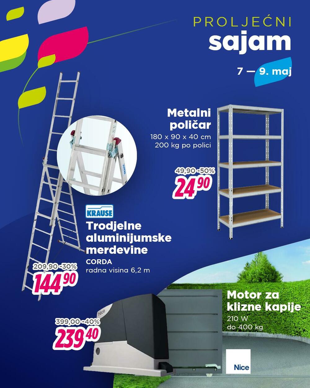 <p>Proljećni sajam traje tri dana &ndash; <strong>od četvrtka do subote, 9. maja</strong>.</p>