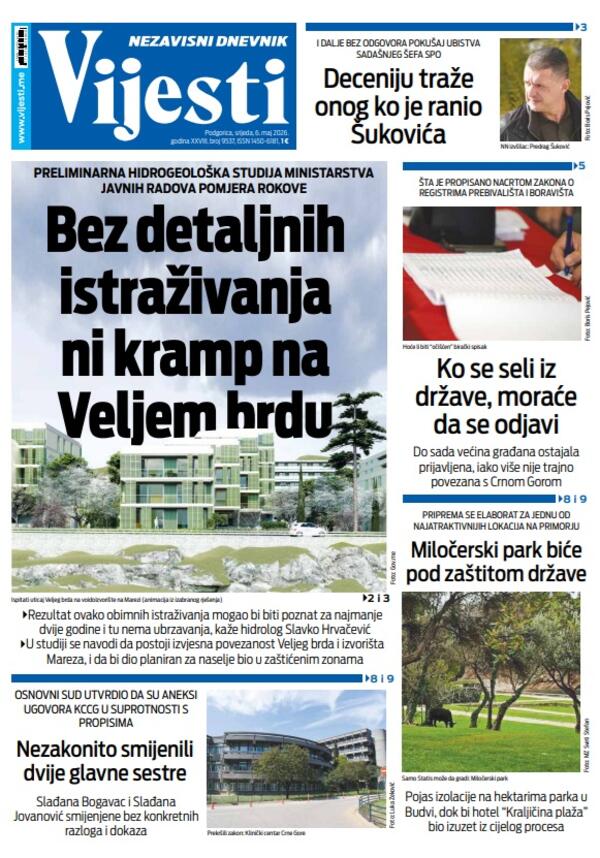Front page of the News for May 6, 2026.