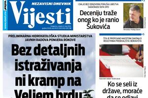 Naslovna strana Vijesti za 6. maj 2026.