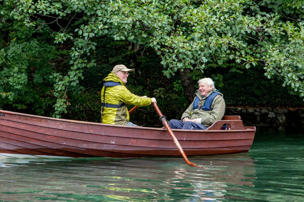 Dejvid Atenboro (desno) i Majk Ganton (lijevo) u Hrvatskoj tokom snimanja serije "Zelena planeta", Foto: Paul Williams/BBC Studios