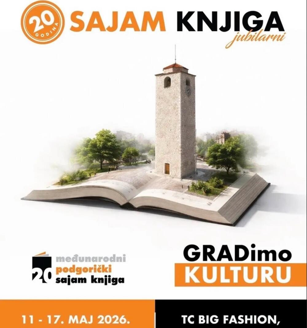 Danas počinje 20. Podgorički sajam knjiga