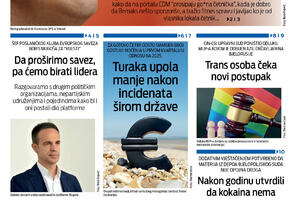 Naslovna strana Vijesti za 11. maj 2026.