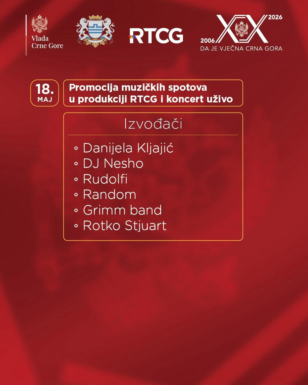 <p>Kako je saopšteno iz Vlade, program počinje 15. maja na Trgu nezavinosti</p>
