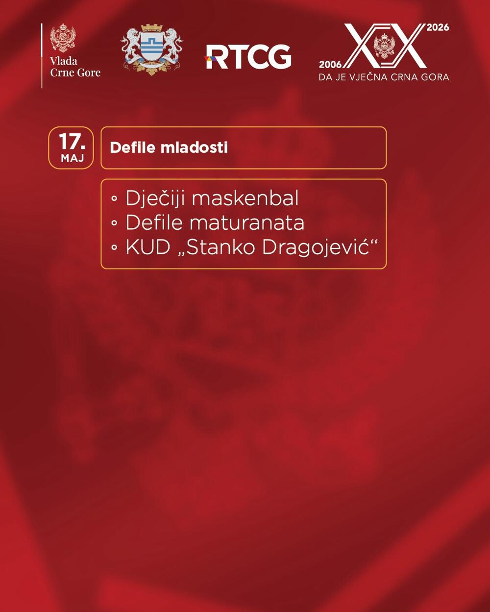 <p>Kako je saopšteno iz Vlade, program počinje 15. maja na Trgu nezavinosti</p>