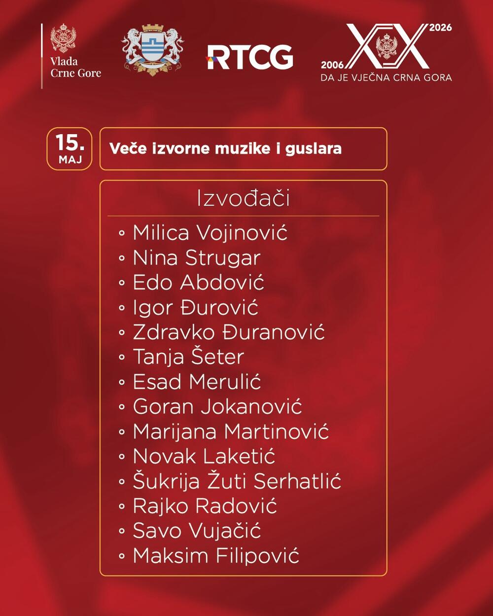 <p>Kako je saopšteno iz Vlade, program počinje 15. maja na Trgu nezavinosti</p>