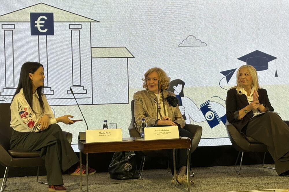 Pešić, Bošnjak i Despotović juče tokom konferencije, Foto: Jelena Kočanović