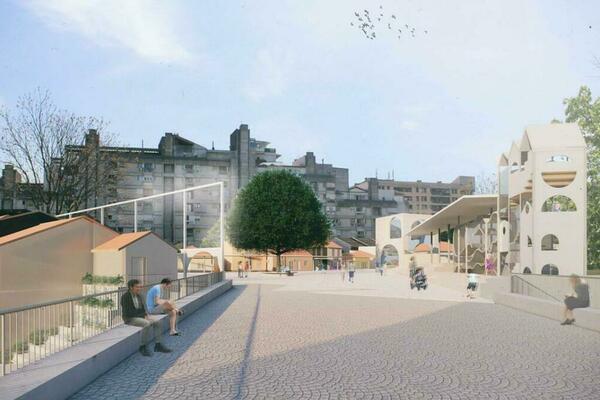 „Bemax - ING“ renoviert den Božana-Vučinić-Platz
