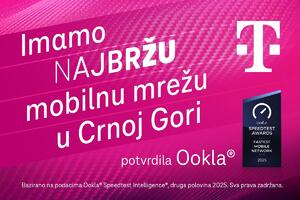 Crnogorski Telekom dobitnik Ookla&reg; Speedtest Award&trade; priznanja za...