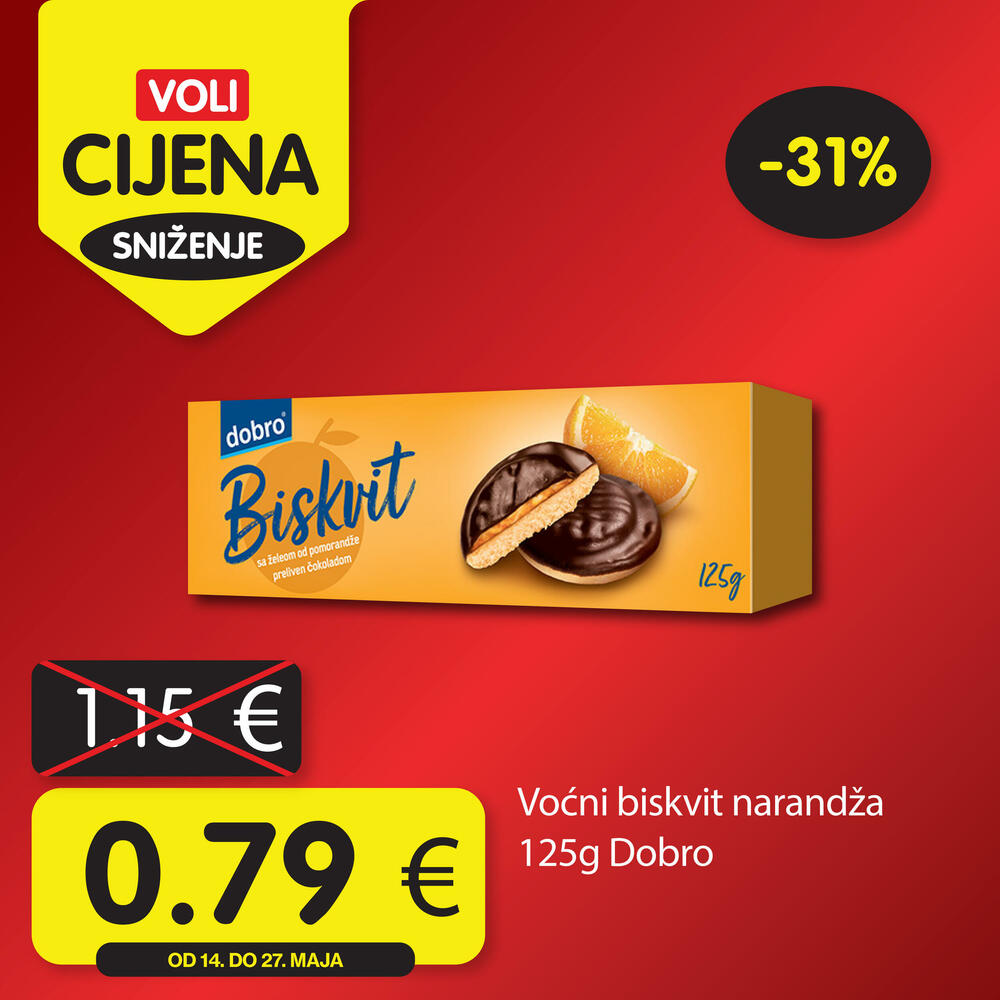 <p>Posjetite neki od VOLI ili Naš diskont marketa i pronađite proizvode koje volite po specijalno niskim cijenama.</p>