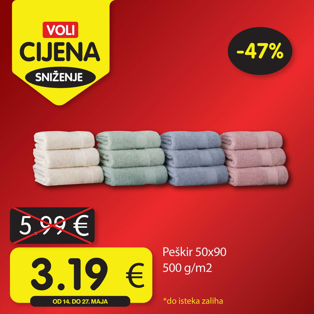 <p>Posjetite neki od VOLI ili Naš diskont marketa i pronađite proizvode koje volite po specijalno niskim cijenama.</p>
