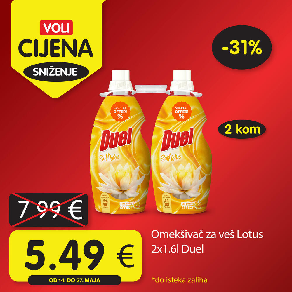 <p>Posjetite neki od VOLI ili Naš diskont marketa i pronađite proizvode koje volite po specijalno niskim cijenama.</p>