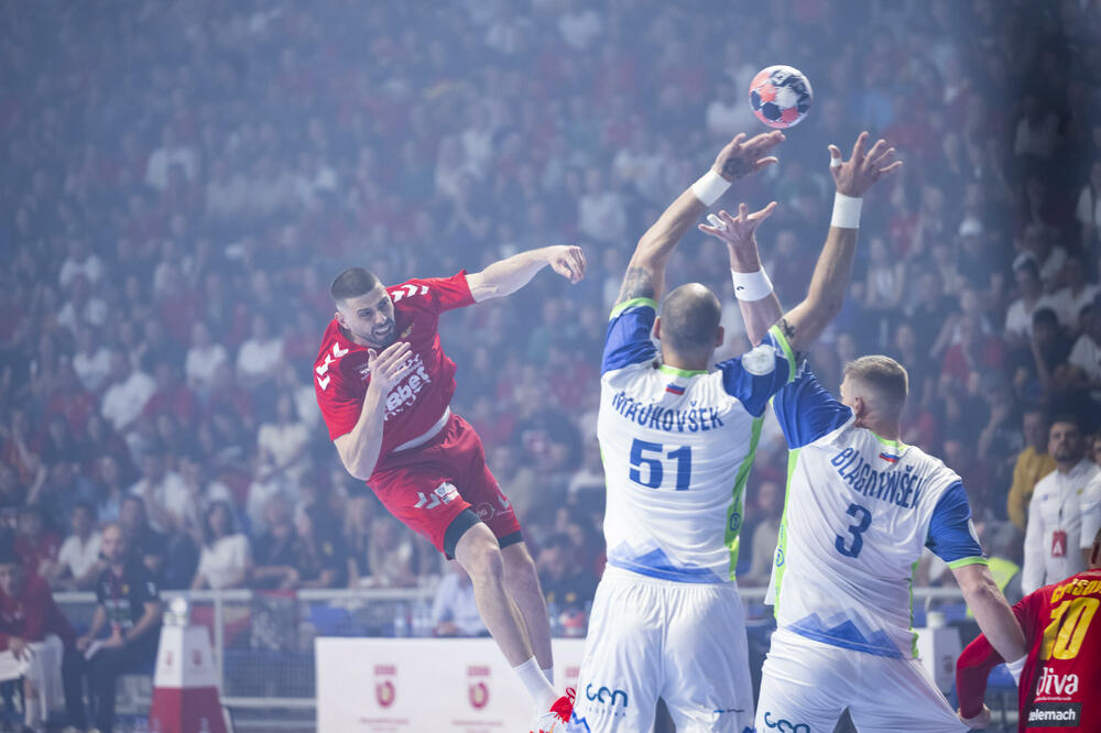 Kapiten Branko Vujović tokom utakmice sa Slovenijom, Foto: RSCG/Stefan Ivanović