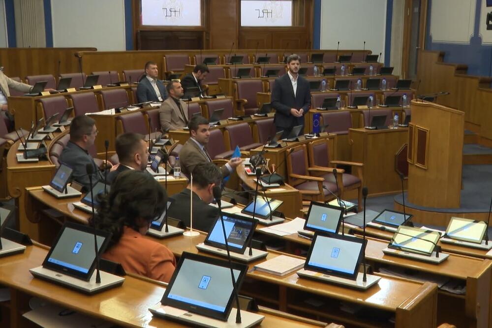 Detalj iz Skupštine, Foto: Screenshot/TV Vijesti