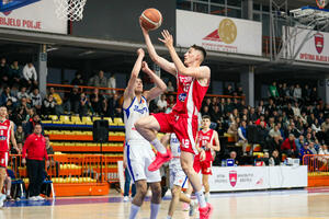 SC Derbija Juniors take the title with Marko Popović's basket in the last...
