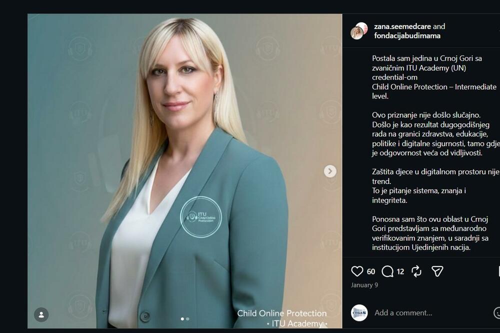 Mihaljević o završenom programu na temu zaštita djece u sajber prostoru, Foto: Instagram