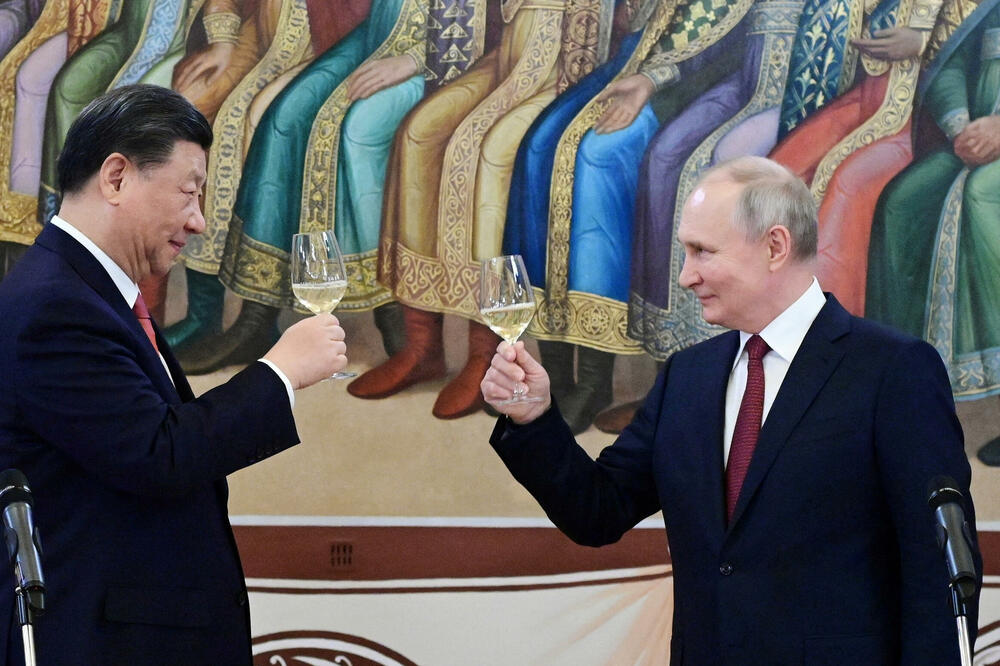 Putin i Si u Kremlju u martu 2023. godine, Foto: Rojters