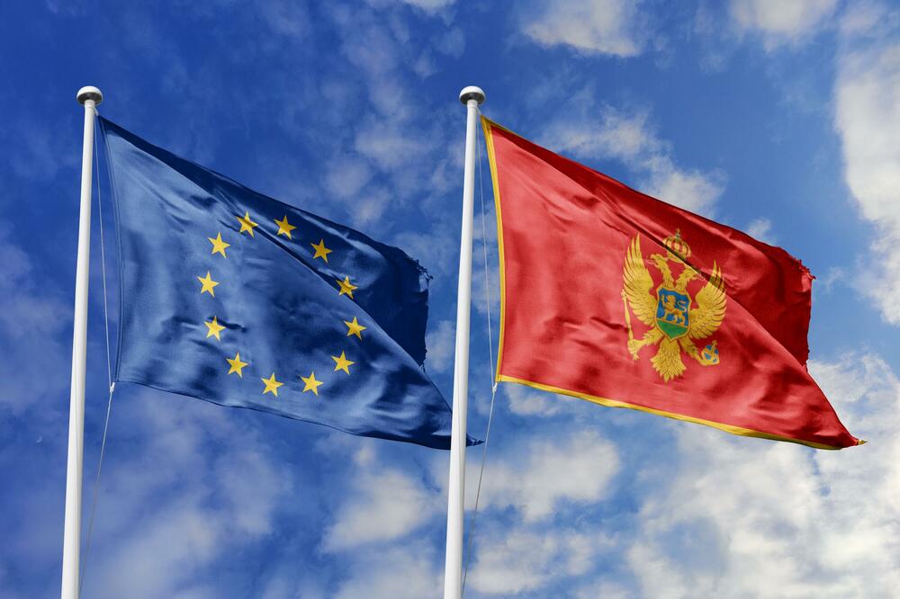 Zastave EU i Crne Gore (ilustracija), Foto: Shutterstock