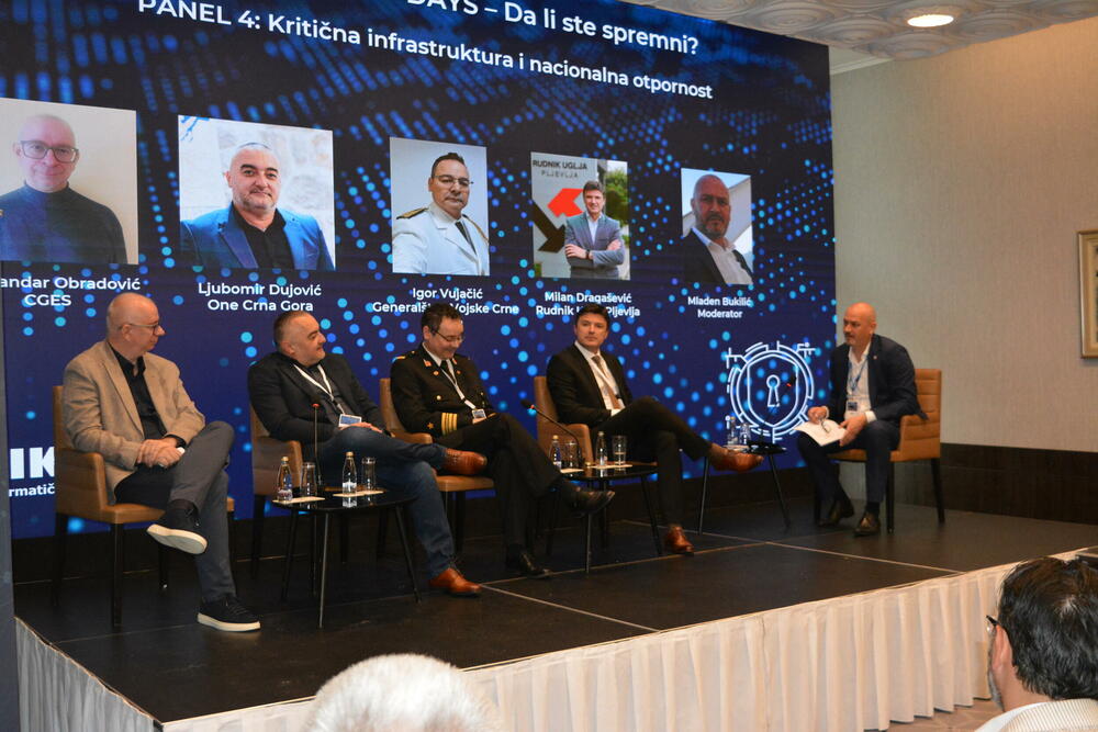 <p>Konferencija je tokom dva dana okupila renomirane regionalne i međunarodne stručnjake iz oblasti sajber bezbjednosti, predstavnike Vojske Crne Gore, državnih institucija, finansijskog sektora, telekomunikacionih operatora i globalnih tehnoloških kompanija.</p>