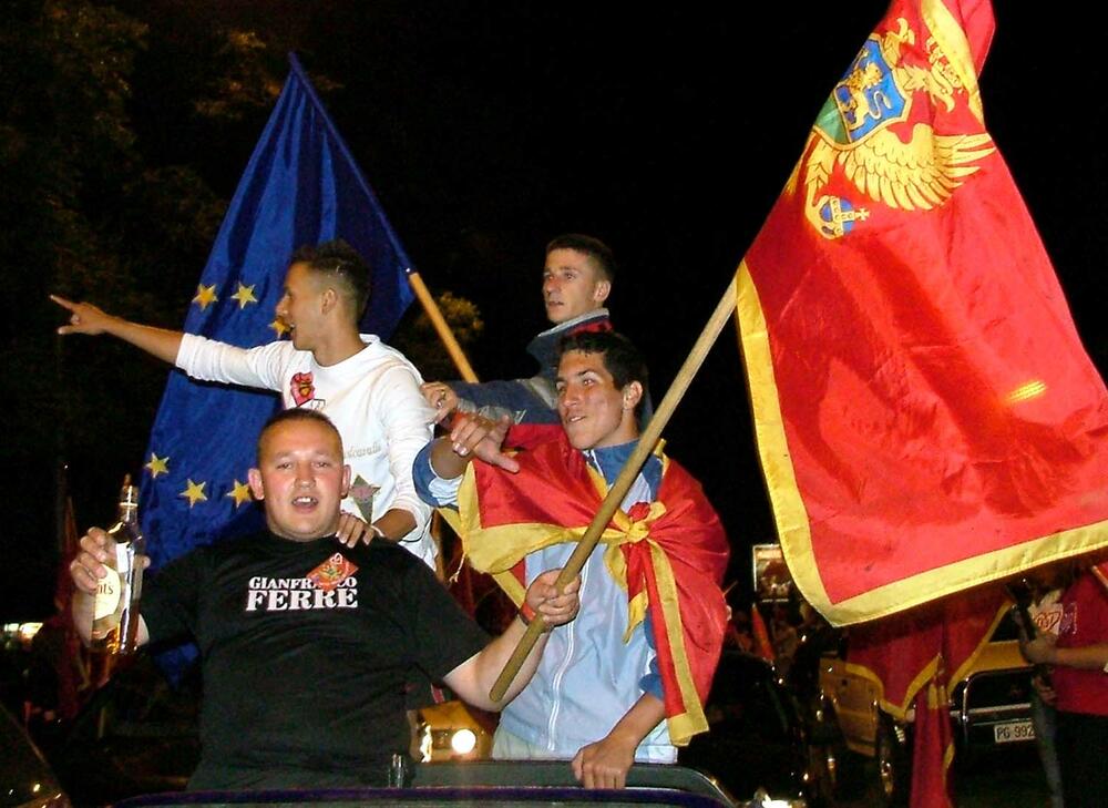 Slavlje nakon proglašenja rezultata 2006.