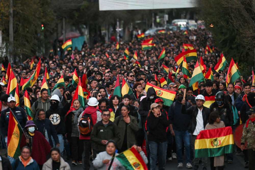 Sa protesta u Boliviji, Foto: REUTERS