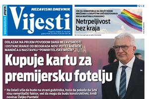 Naslovna strana Vijesti za 24. maj 2026.