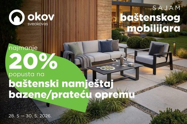 Sajam baštenskog mobilijara u Okovu: najmanje 20% popusta