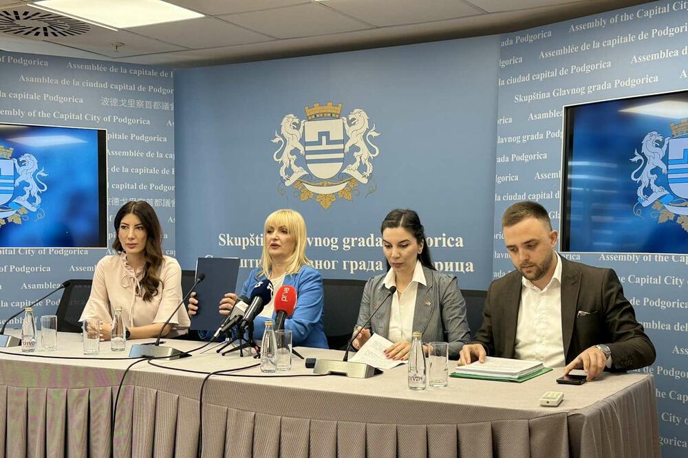 Sa konferencije za medije: Milošević, Borovinić Bojović, Mićović i Paunović, Foto: Nikola Saveljić