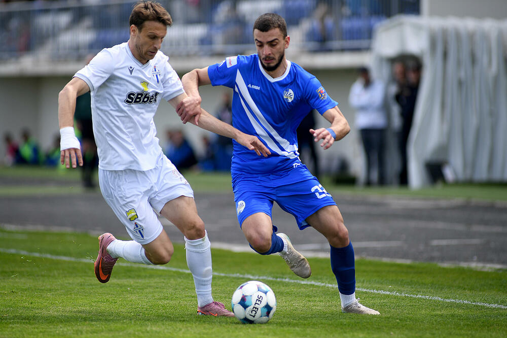 Andrija Ražnatović je postigao devet golova za Sutjesku ove sezone, Foto: FSCG