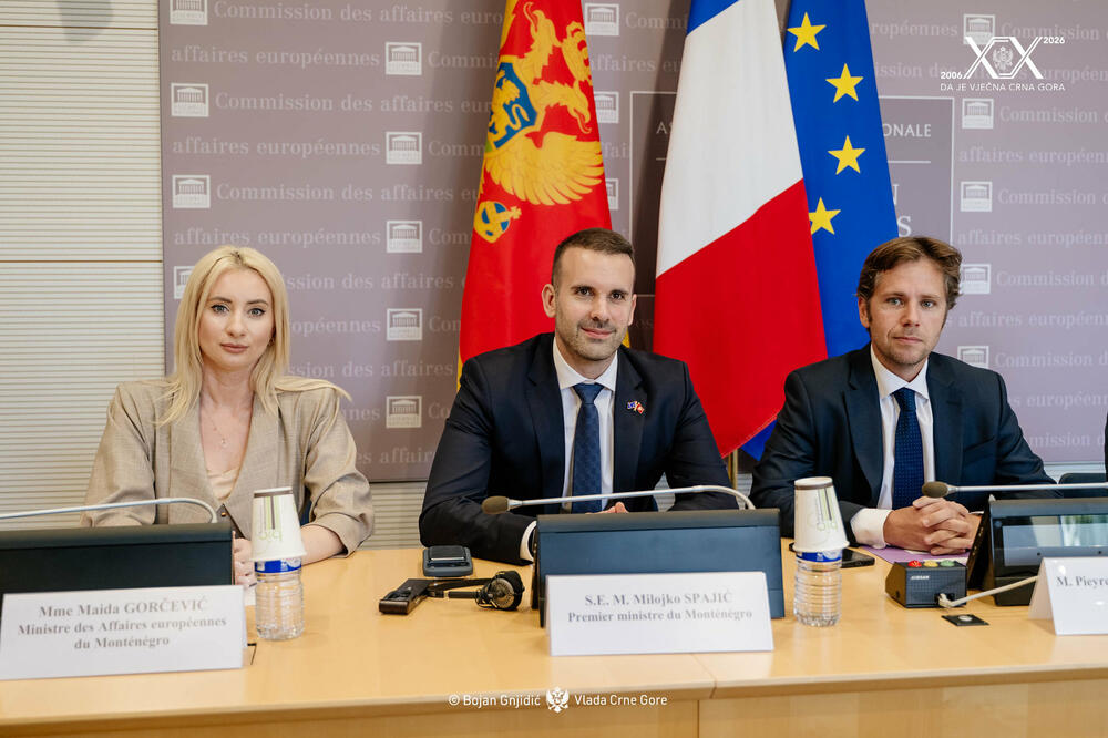 Spajić u Nacionalnoj skupštini Francuske, Foto: Vlada Crne Gore
