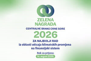 Raspisan konkurs za dodjelu "Zelene nagrade CBCG"
