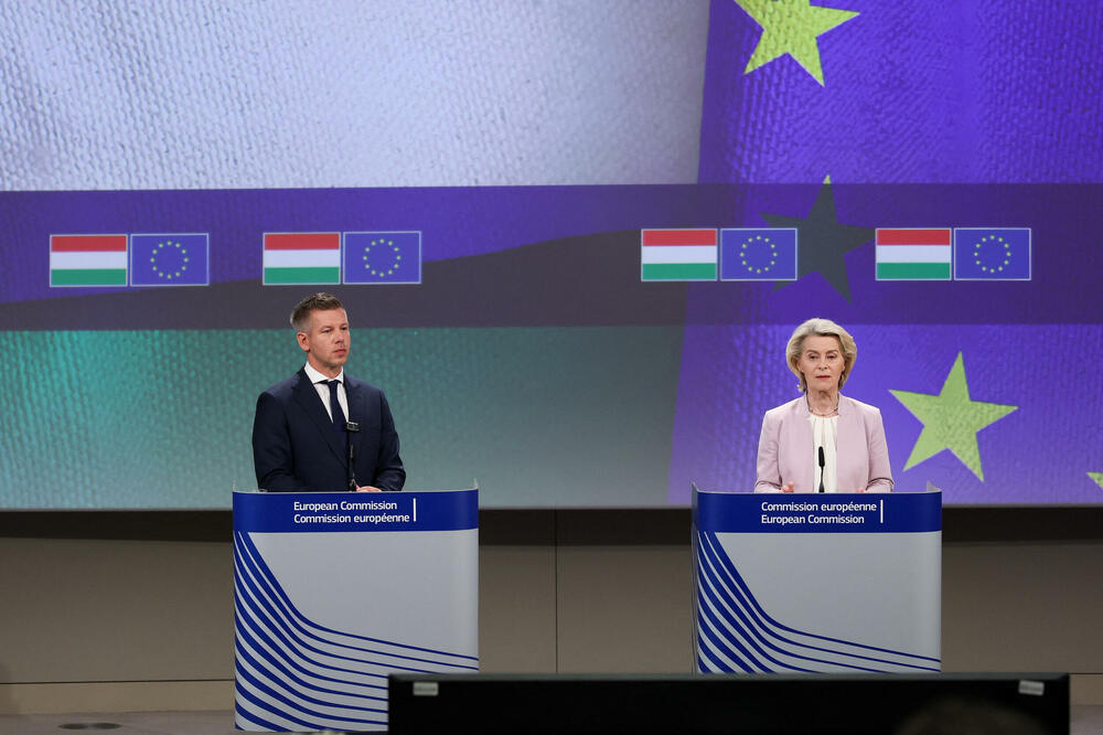 Mađar i fon der Lajen prilikom njegove nedavne posjete Briselu, Foto: Reuters