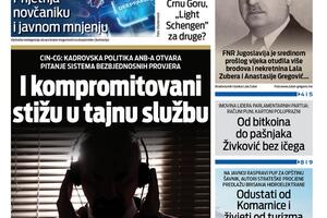 Naslovna strana Vijesti za 1. jun 2026.