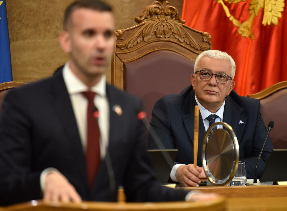 <p>Premijer Milojko Spajić danas odgovarao na pitanja poslanika na premijerskom satu u Skupštini</p>