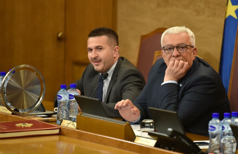 <p>Premijer Milojko Spajić danas odgovarao na pitanja poslanika na premijerskom satu u Skupštini</p>