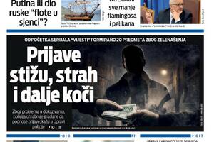 Naslovna strana Vijesti za 3. jun 2026.