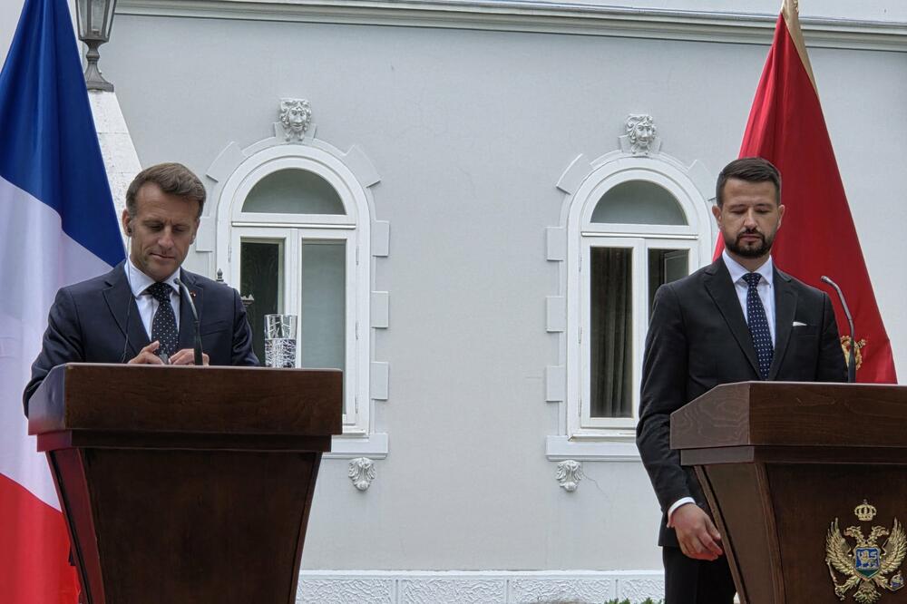 Makron i Milatović, Foto: Biljana Matijašević