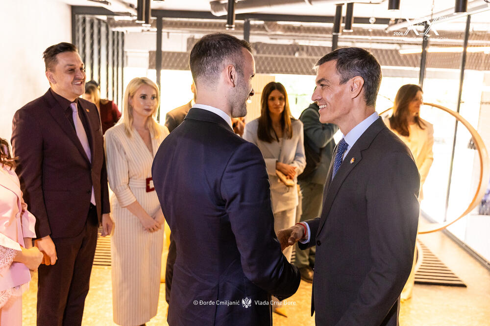 Spajić i premijer Španije Pedro Sančez, Foto: Vlada Crne Gore