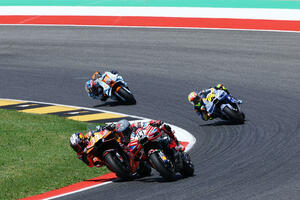 Mark Markes na pol poziciji u Moto GP trci za Veliku nagradu...