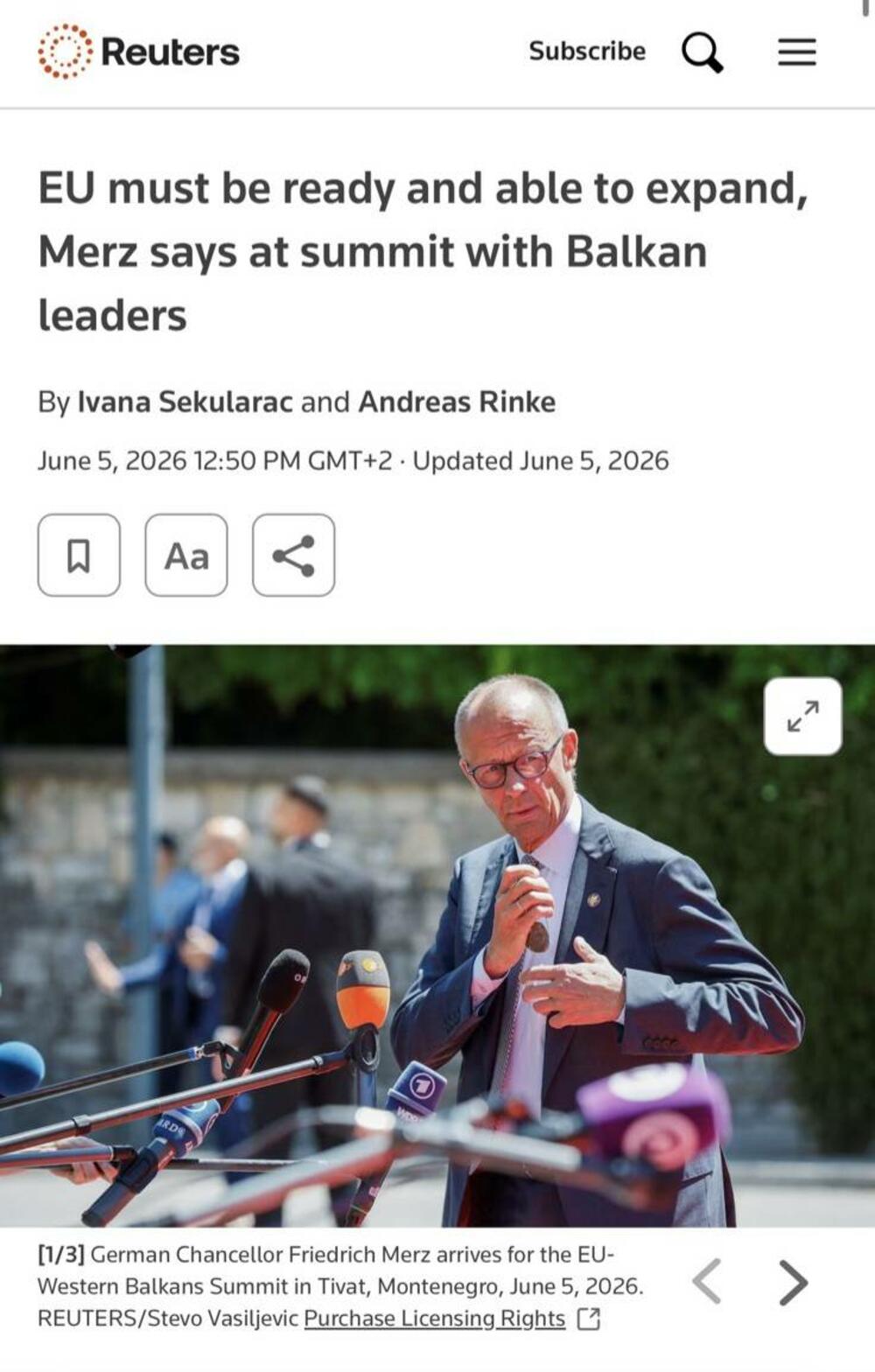 <p>U saopštenju se navodi da su se Tivat i Crna Gora proteklih dana našli u fokusu vodećih svjetskih medija zahvaljujući Samitu koji je okupio evropske i regionalne lidere i privukao pažnju najuticajnijih međunarodnih novinskih agencija, televizija i dnevnih listova</p>