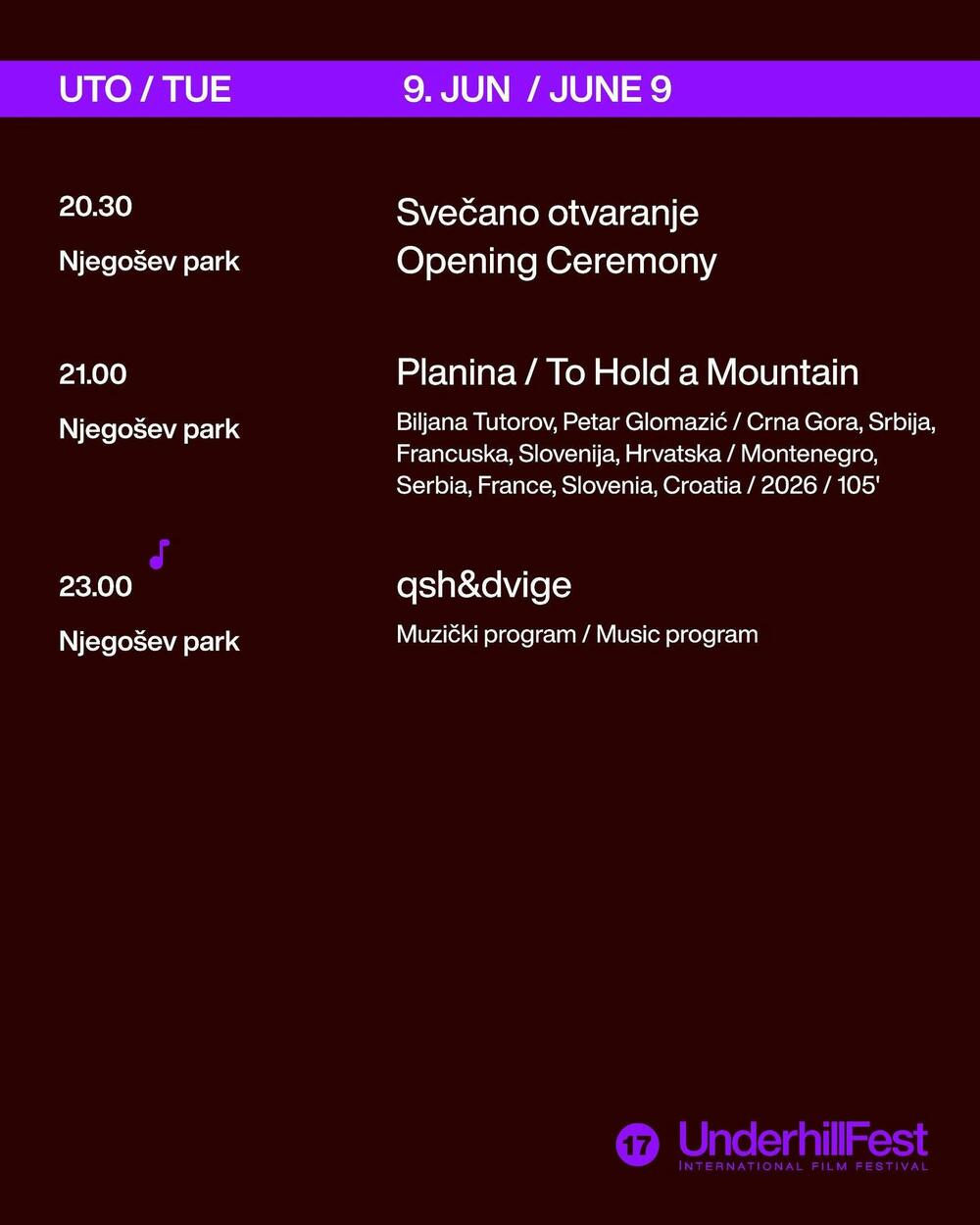 <p>Od sjutra pa do 17. juna Podgorica će biti u znaku dokumentarnog filma. Program otvara nagrađivano ostvarenje Biljane Tutorov i Petra Glomazića, a u nastavku slijedi bogat repertoar koji "Vijesti" prenose</p>
