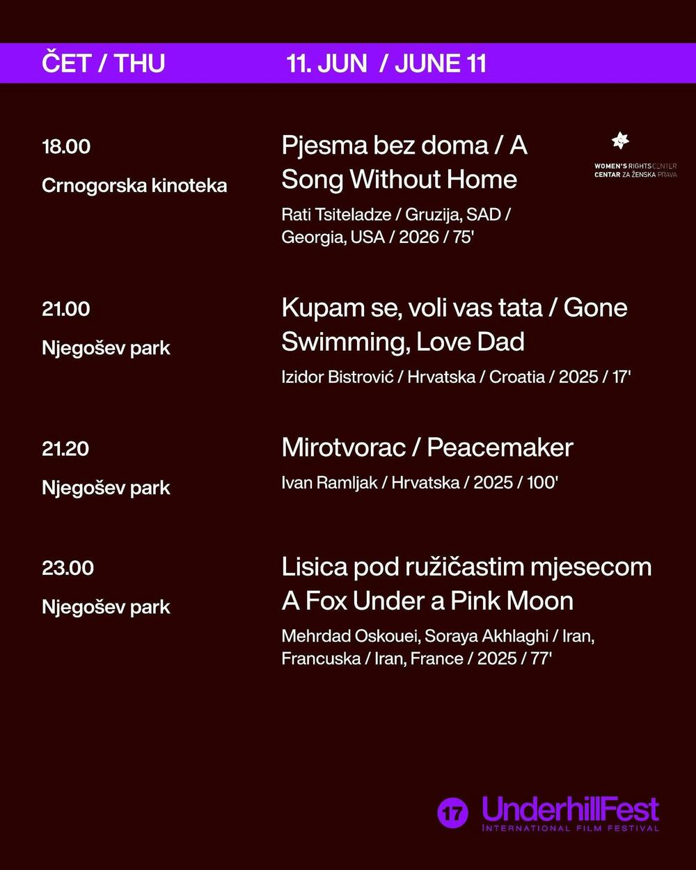 <p>Od sjutra pa do 17. juna Podgorica će biti u znaku dokumentarnog filma. Program otvara nagrađivano ostvarenje Biljane Tutorov i Petra Glomazića, a u nastavku slijedi bogat repertoar koji "Vijesti" prenose</p>