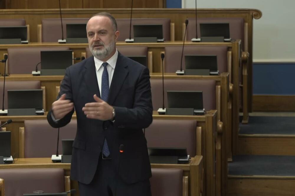 Nik Đeljošaj, Foto: Screenshot/Skupština Crne Gore