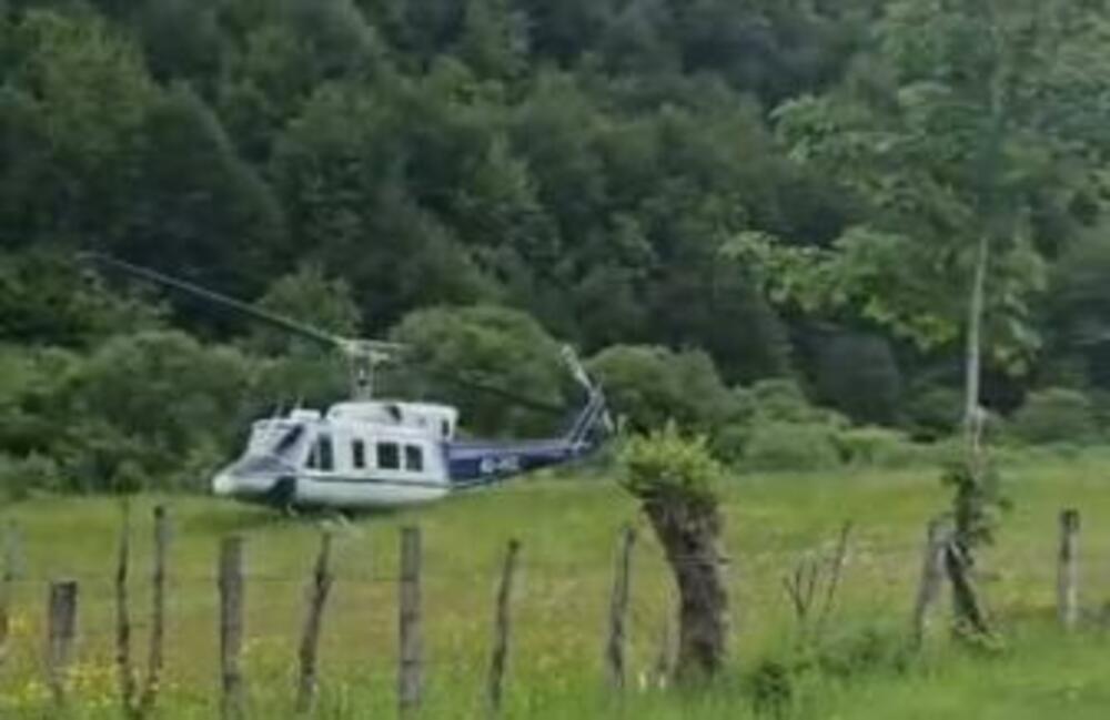 Mjesto, gdje je prizemljen helikopter