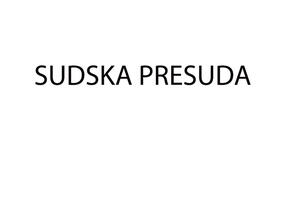Objava presude