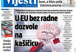 Naslovna strana "Vijesti" za 11. jun 2026. godine