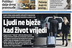 Naslovna strana "Vijesti" za 12. jun 2026. godine