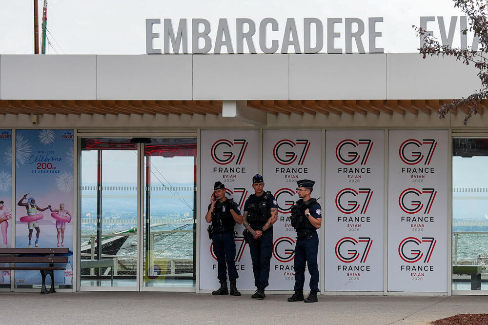 Pripreme za samit G7 u Evijanu, Foto: Rojters