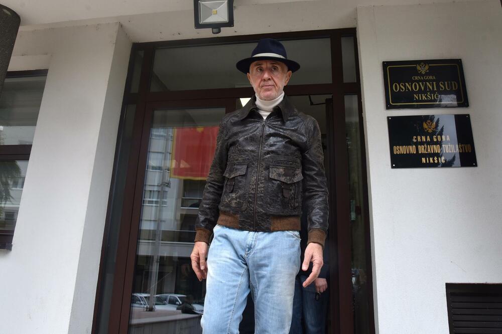 Aco Đukanović nakon saslušanja u Nikšiću, Foto: BORIS PEJOVIC
